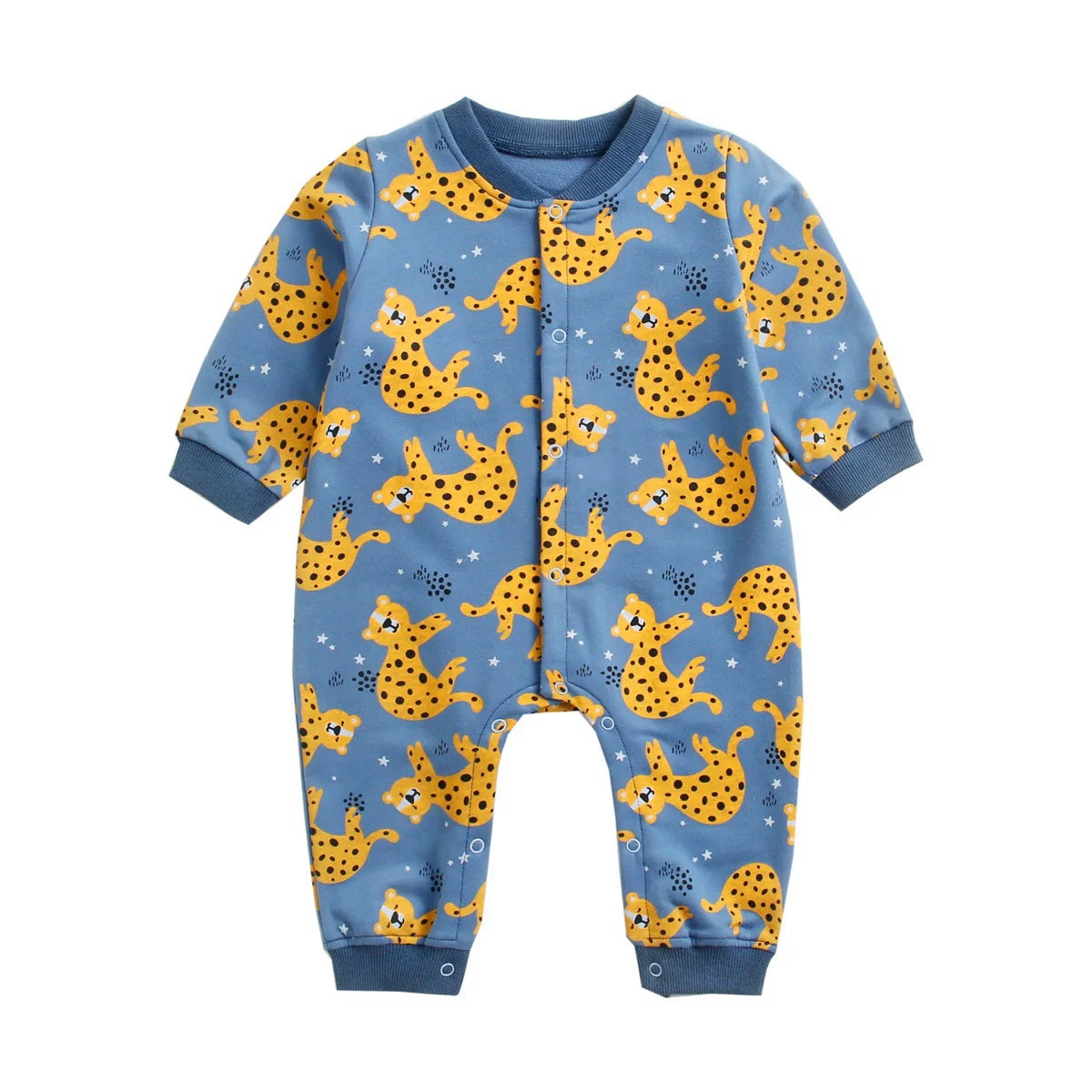 Cartoon Baby Rompers Long Sleeve Infants Jumpsuit