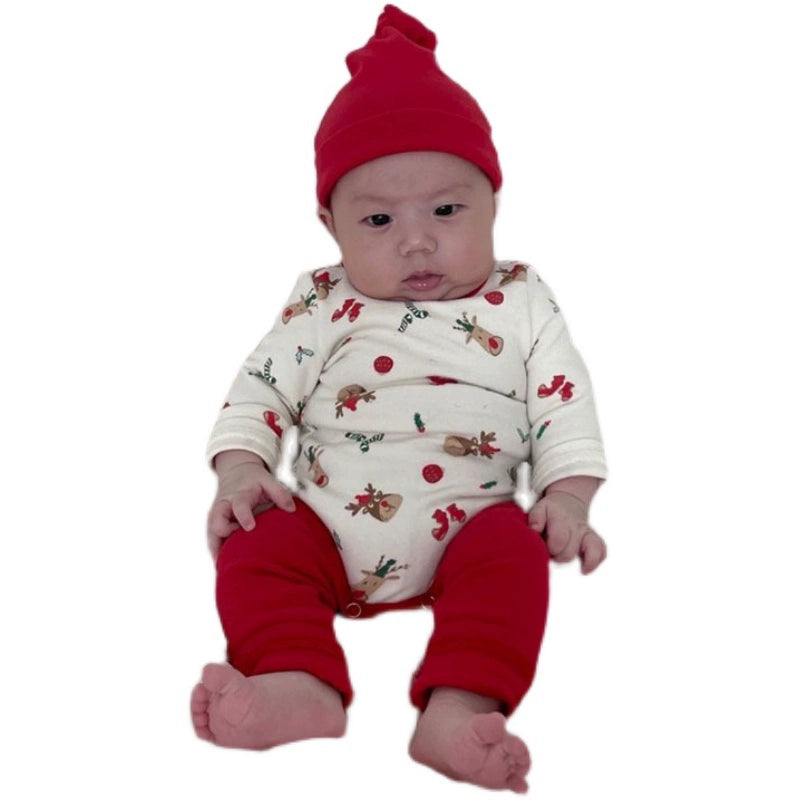 christmas Cotton Rompers + Pants