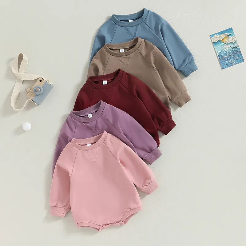 Infant Baby Solid Color Rompers Overalls