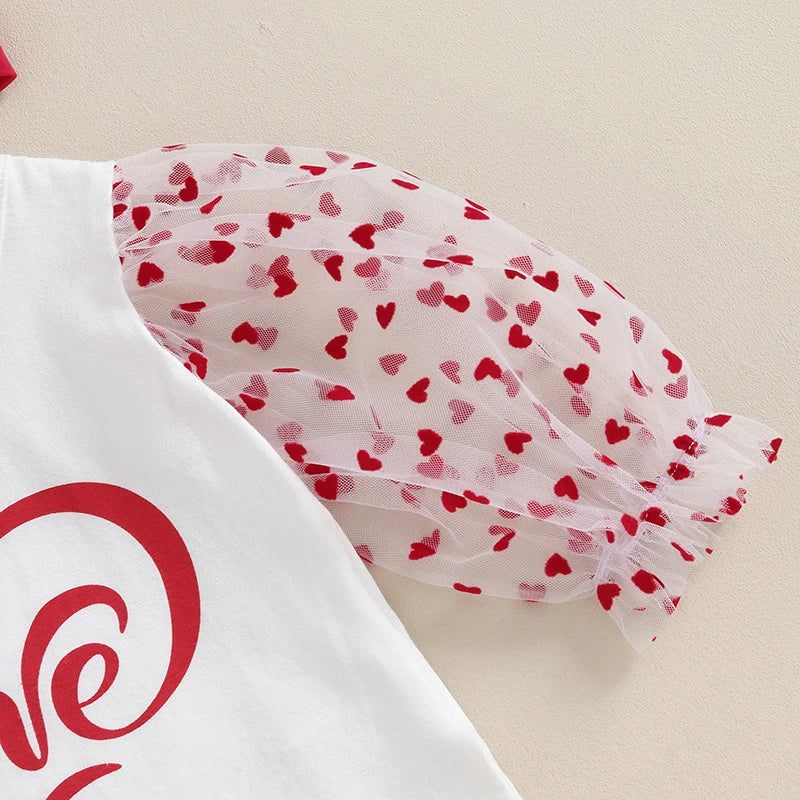 Valentine’s Day Outfits 0-18M Newborn Baby Girls 3Pcs Clothes Sets