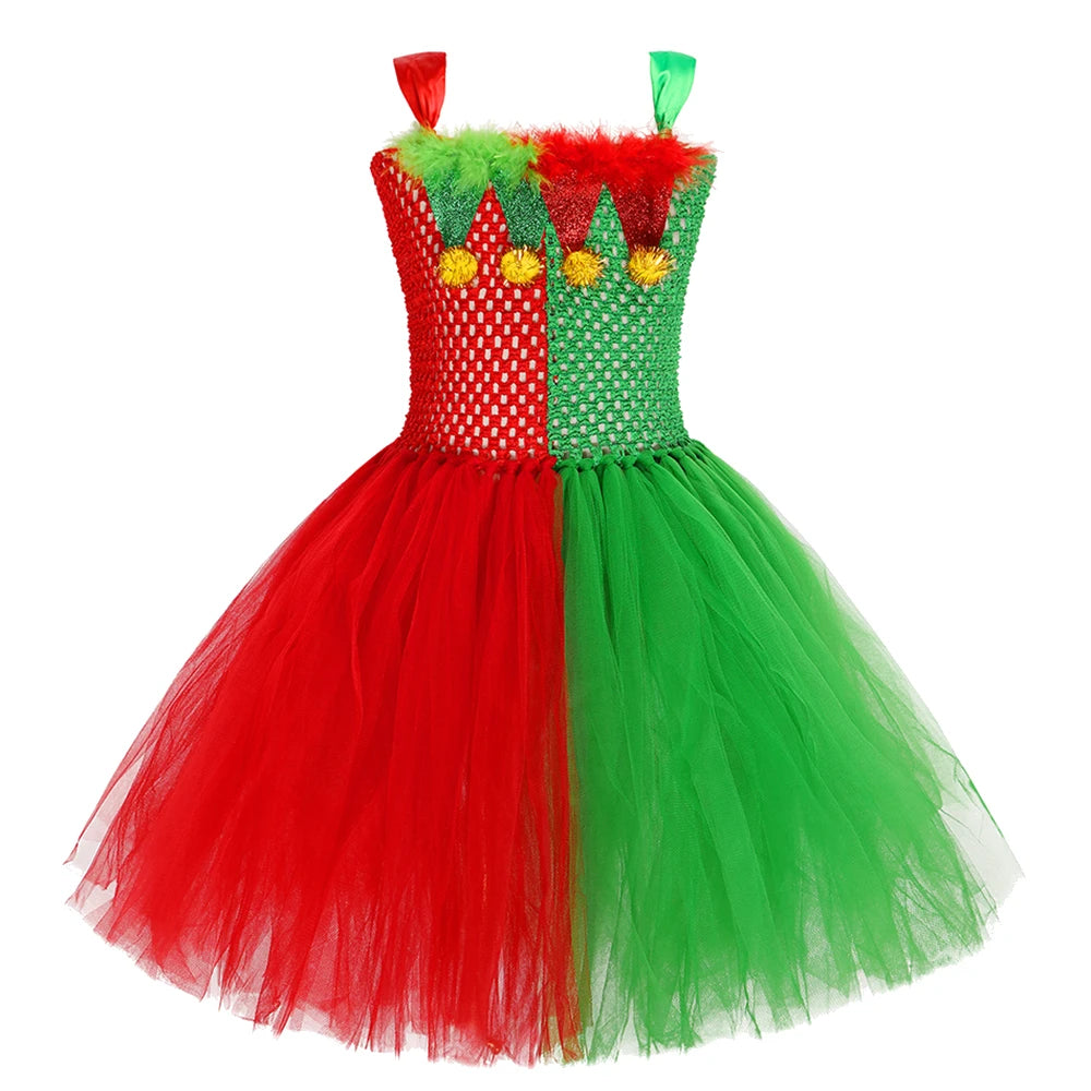 Christmas Girl Dress Baby Santa Claus