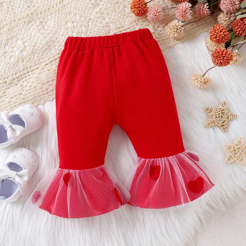 3pcs “Steal your heart” outfit with a bow headband