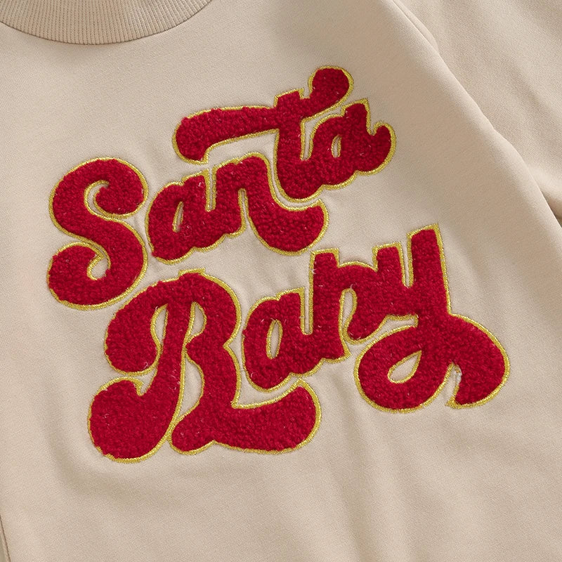 Santa Baby Christmas Long Sleeve Rompers