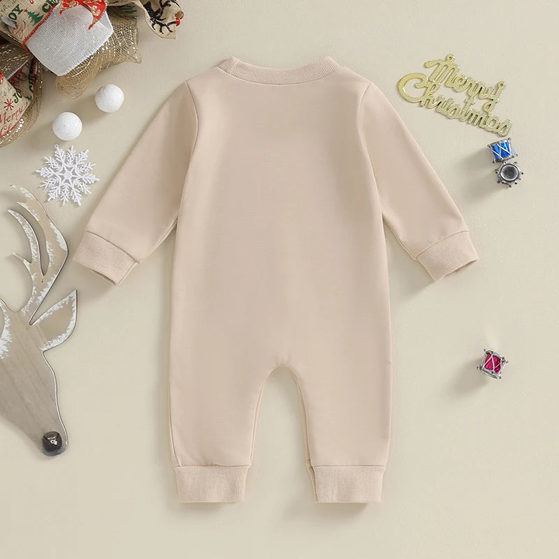 Santa Baby Christmas Long Sleeve Rompers