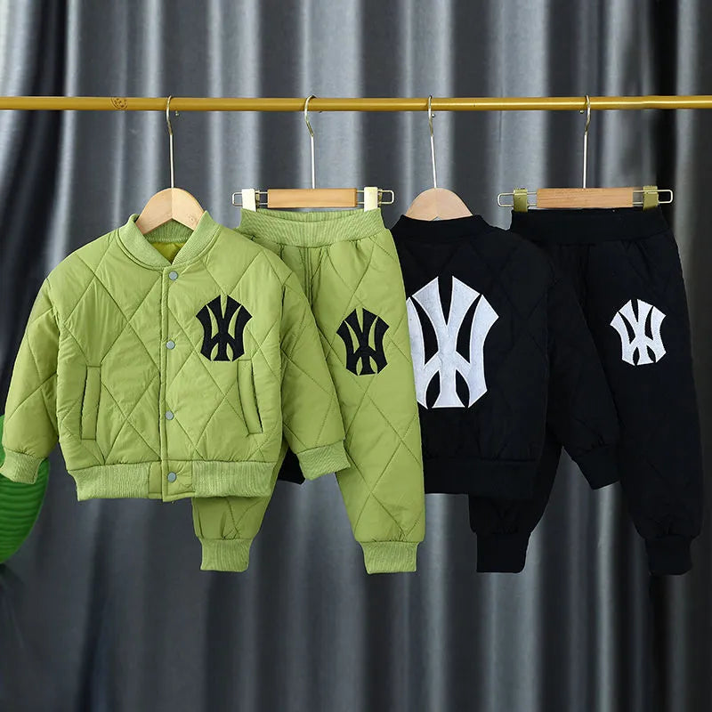 Toddler Clothing Sets Cotton Jacket Coats + Pants 2Pcs