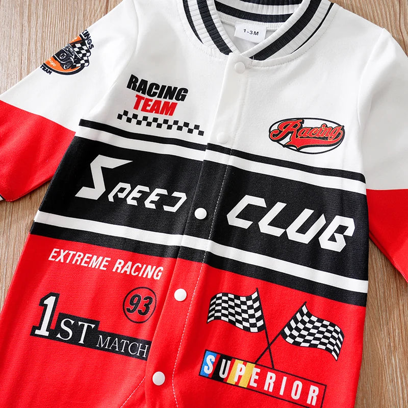 Outdoor Racing romper Clothes Comfortable And Soft For Boys And Girls