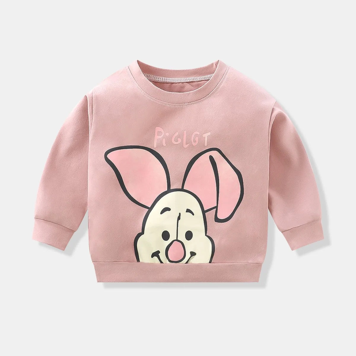 Brand New Design Hoodie Casual Spring Autumn Clothes Unisex Round Neck Long Sleeves Pullovers Toddler Cute Cotton Cartoon Tops