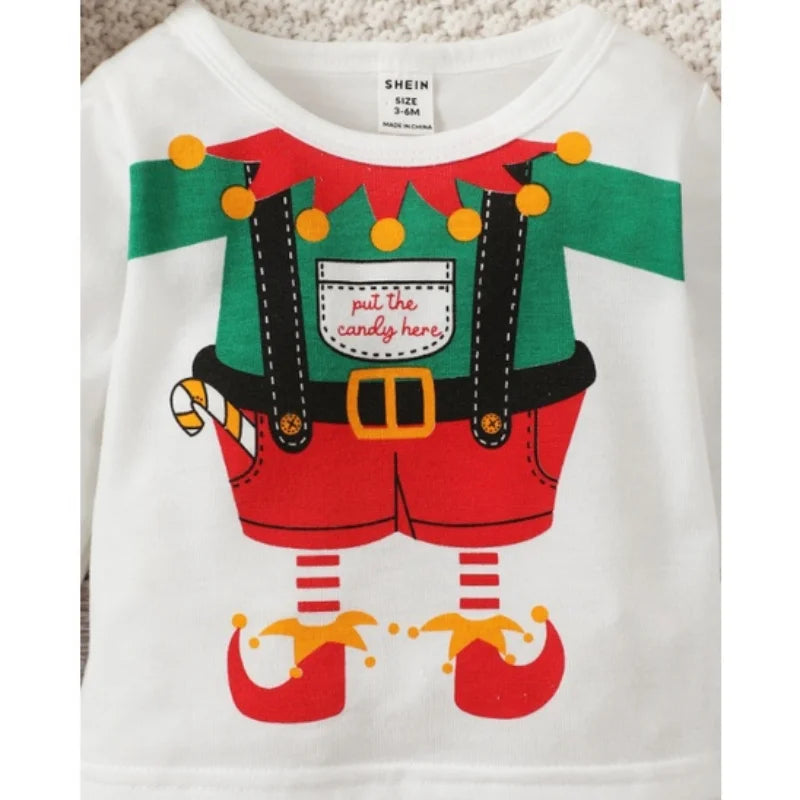 Santas Gift Wrapper Infant Baby Top