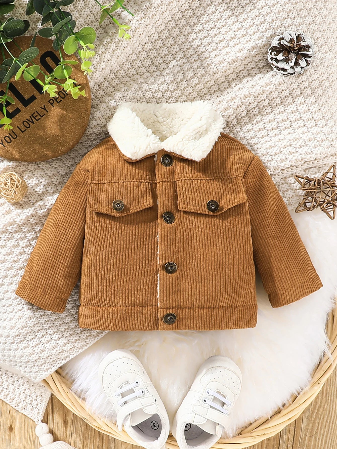 Casual Fashion long sleeve Winter Cotton Coat