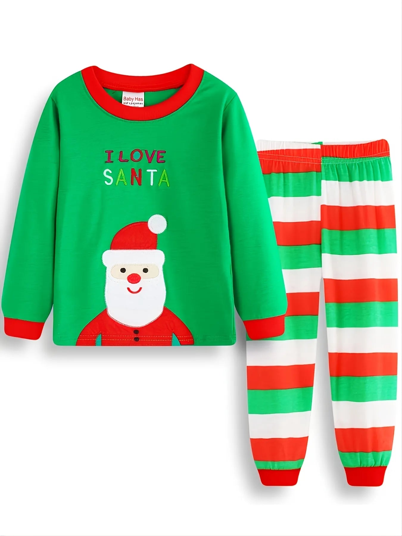 Children's Christmas Long sleeve pajamas clothes set