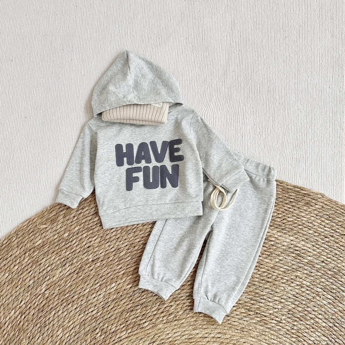 Boys/ Girls Hoodies Suit Casual Style Letter Print 2PCS Sets