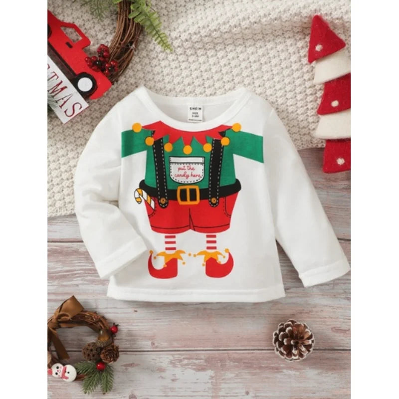 Santas Gift Wrapper Infant Baby Top