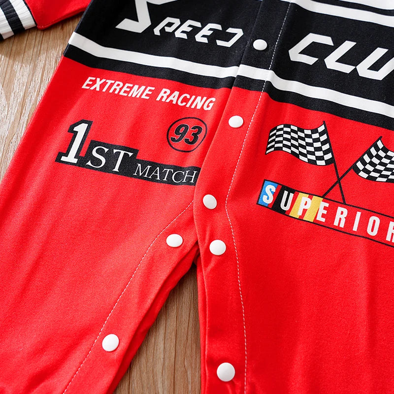 Outdoor Racing romper Clothes Comfortable And Soft For Boys And Girls