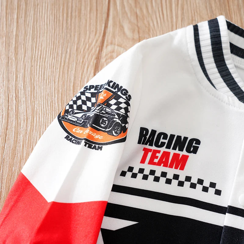 Outdoor Racing romper Clothes Comfortable And Soft For Boys And Girls
