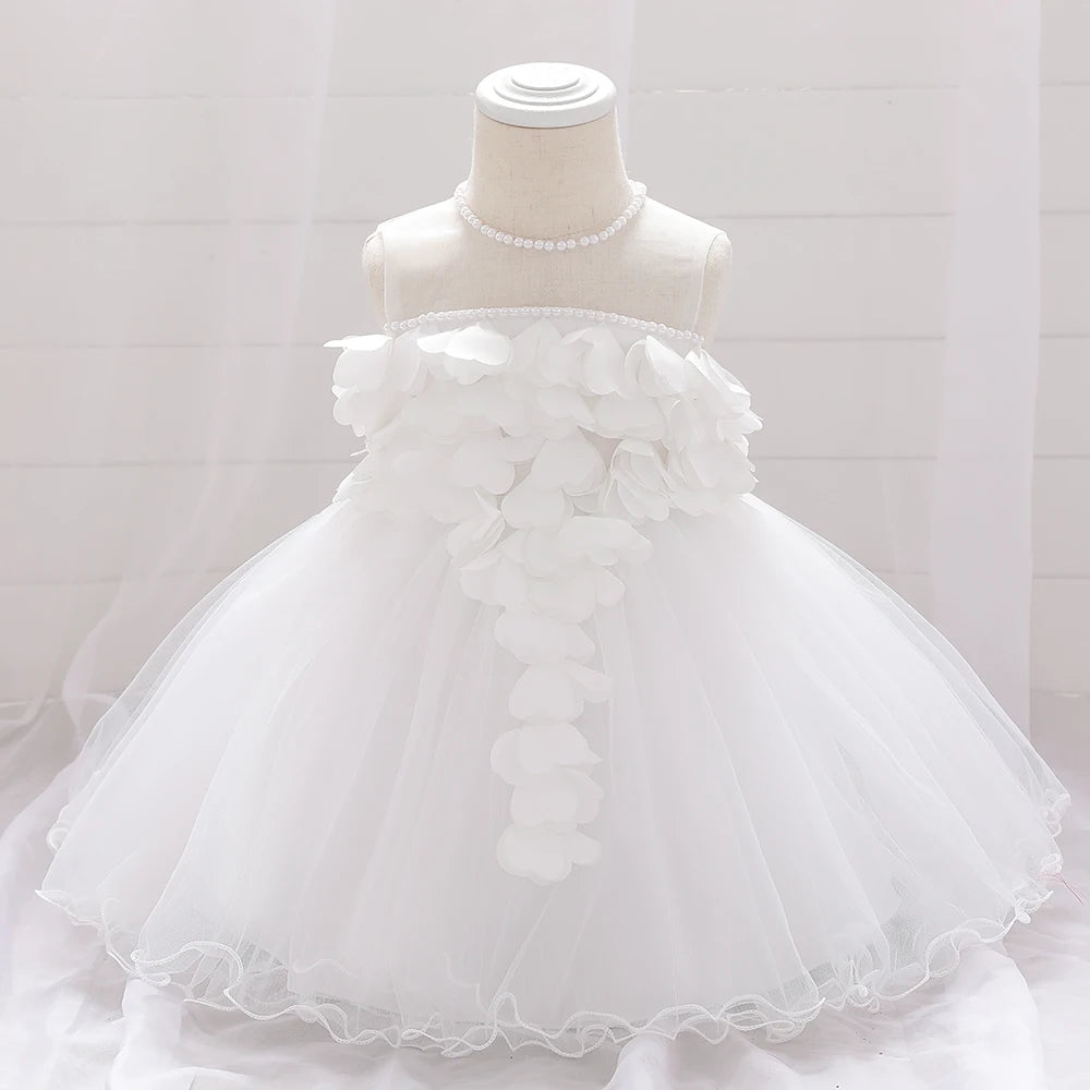 Lace Heart Baby Girls Princess Dress