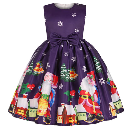 Christmas Girl Dress Ball Gown