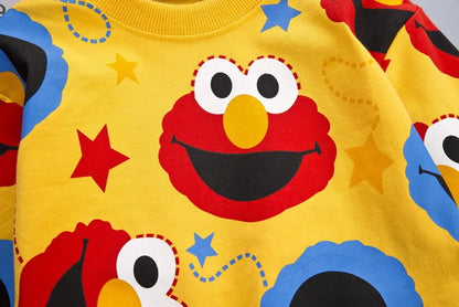 Elmo Cartoon T-Shirt Pants 2Pcs/Set Tracksuit