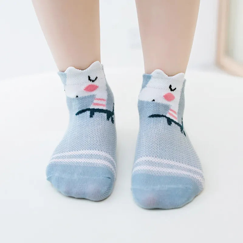 5Pairs Infant Baby Socks Cotton Mesh