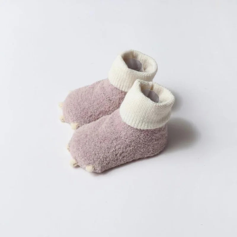 Winter Dinosaur baby foot socks