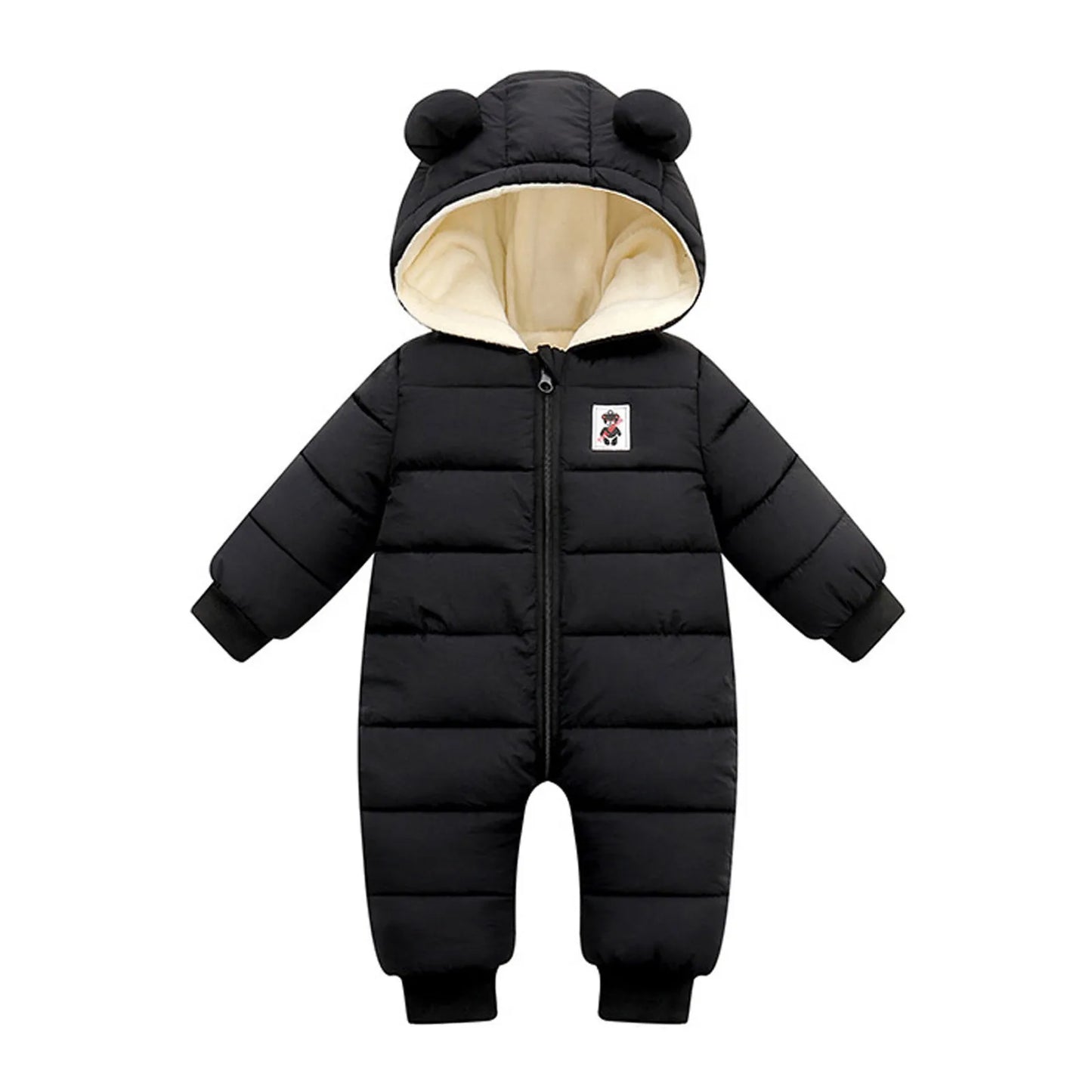 Romper Hooded Snowsuit Windproof Jumpsuit Coat