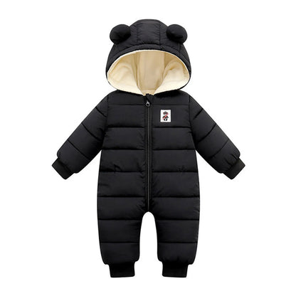 Romper Hooded Snowsuit Windproof Jumpsuit