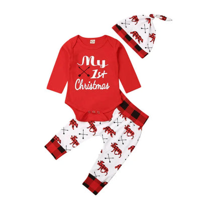 Infant Baby Christmas Elk Set