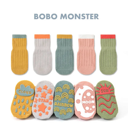 3 Pairs Children's Socks Solid Striped