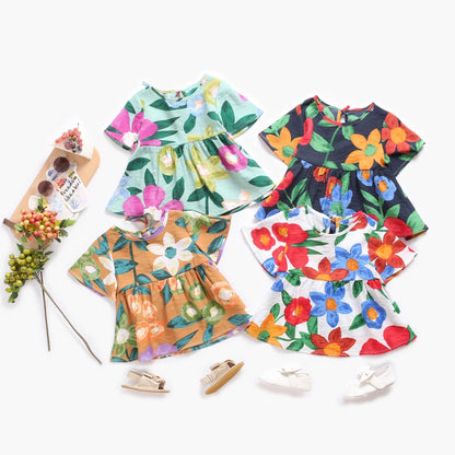 Flowers Baby Girls Clothing Sets