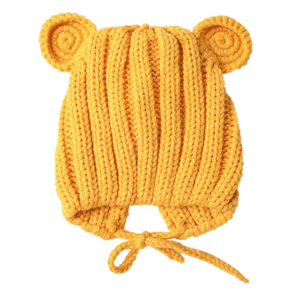 Knitted Winter Baby Hat with Ears