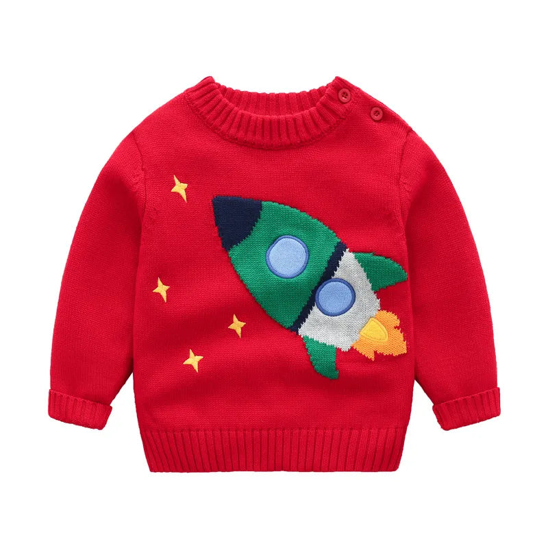 Winter Infant Toddler Christmas Print Sweaters