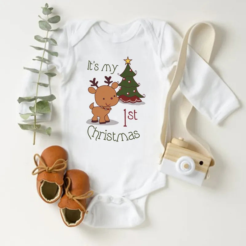 First Christmas Newborn Baby Bodysuit