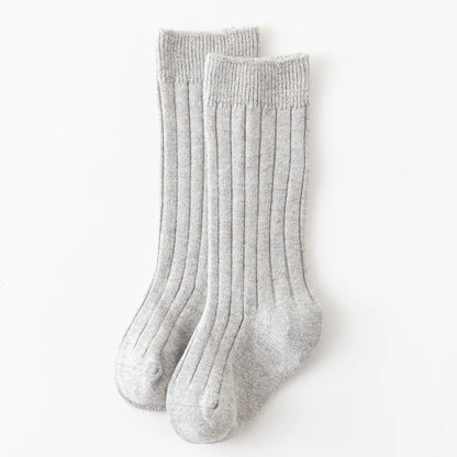 Baby Solid Cotton Stripe Plain Socks