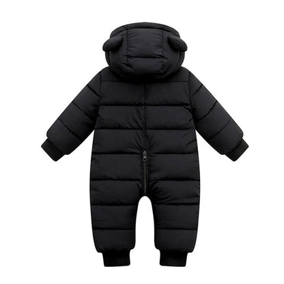 Romper Hooded Snowsuit Windproof Jumpsuit Coat