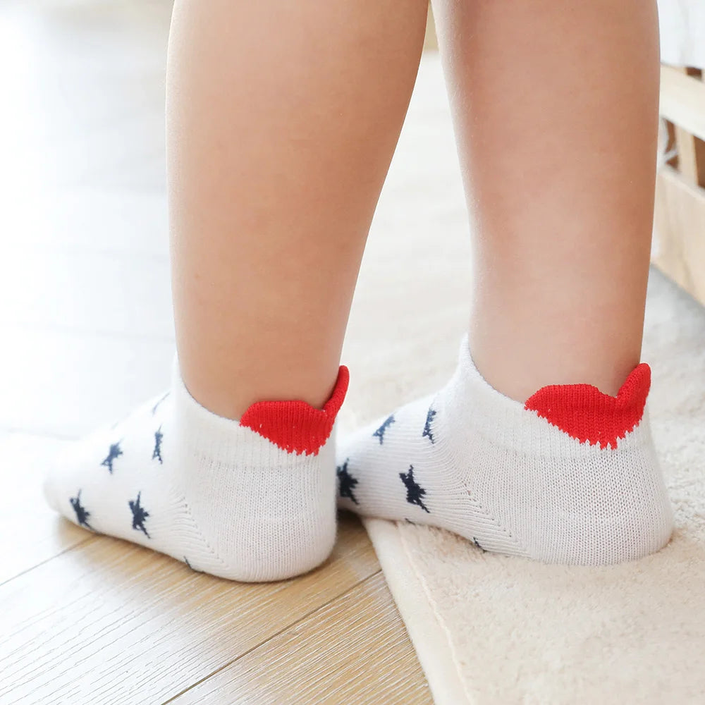 5Pairs Red Heart Baby Socks