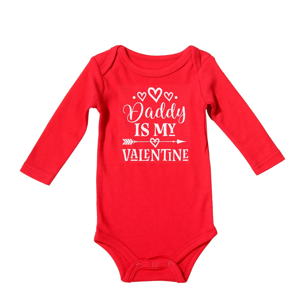 1st Valentine's Day Newborn romper