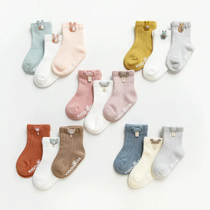 3 Pairs Infant Cartoon Socks