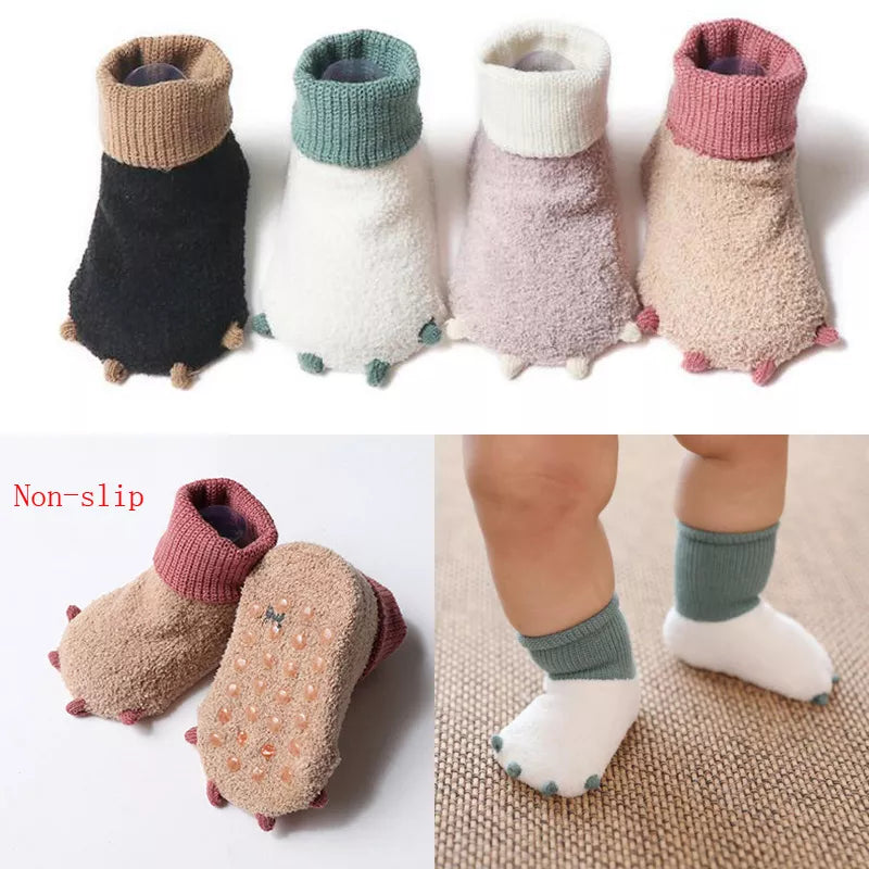 Winter Dinosaur baby foot socks