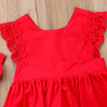 2Pcs Infant Christmas Chic Comfort Sleeveless Romper