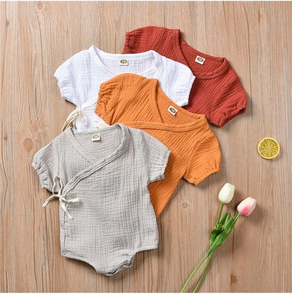 Short Sleeve Plain Romper Elegant Casual Cute lovely Girls Outfits