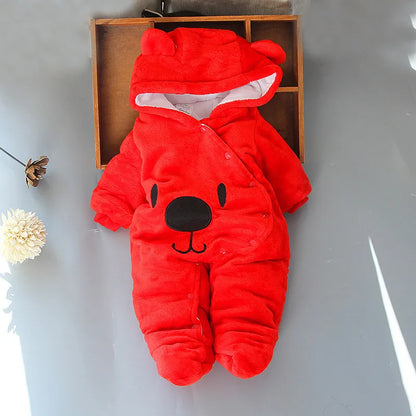 New Born Baby Footies Winter Warm Clothing