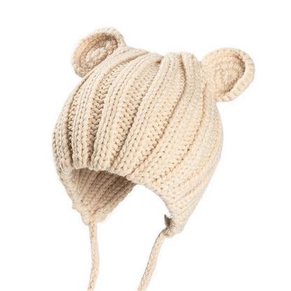 Knitted Winter Baby Hat with Ears