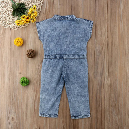 Girl Denim Jumpsuit Summer