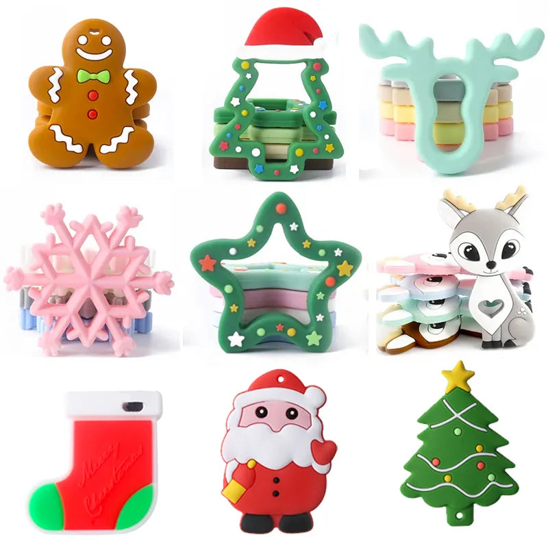 Baby Silicone Teether for Christmas