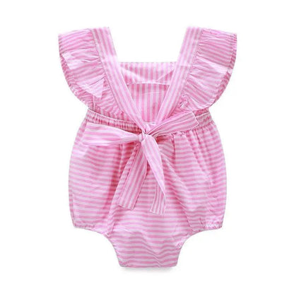 Pink Princess Bodysuit Baby Girl Clothes Kids Jumpsuit Sleeveless