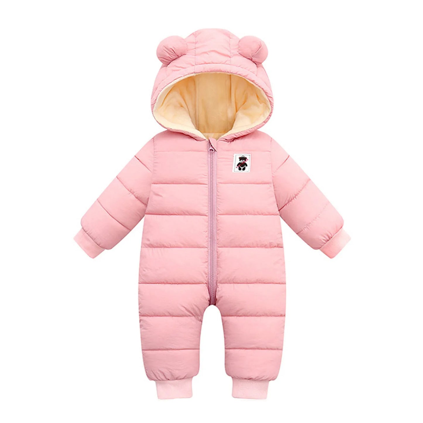 Romper Hooded Snowsuit Windproof Jumpsuit Coat