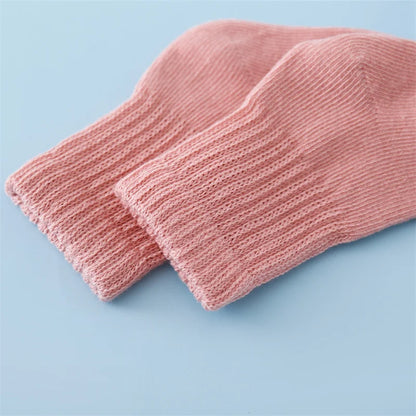 6Pairs Cotton Solid Soft Infant Socks