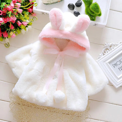 Rabbit Ears Plush Princess Coat