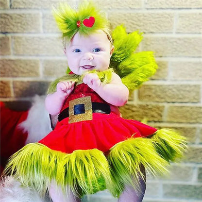 Christmas Baby Sequin Bodysuit Dress