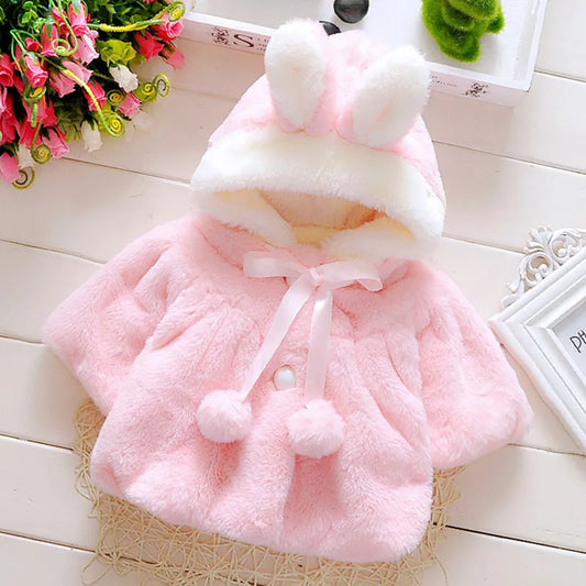 Rabbit Ears Plush Princess Coat