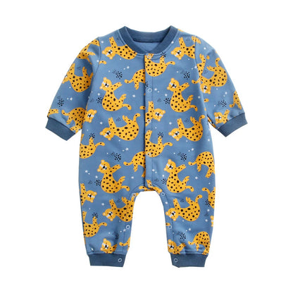 Cartoon Baby Rompers Long Sleeve Infants Jumpsuit